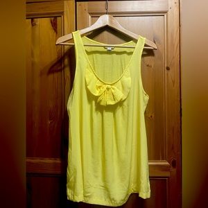Banana Republic Yellow Tank Top with Bow